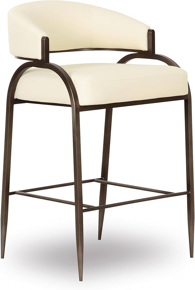 Tov Furniture Tatum Cream Vegan Leather Counter Stool | Amazon (US)