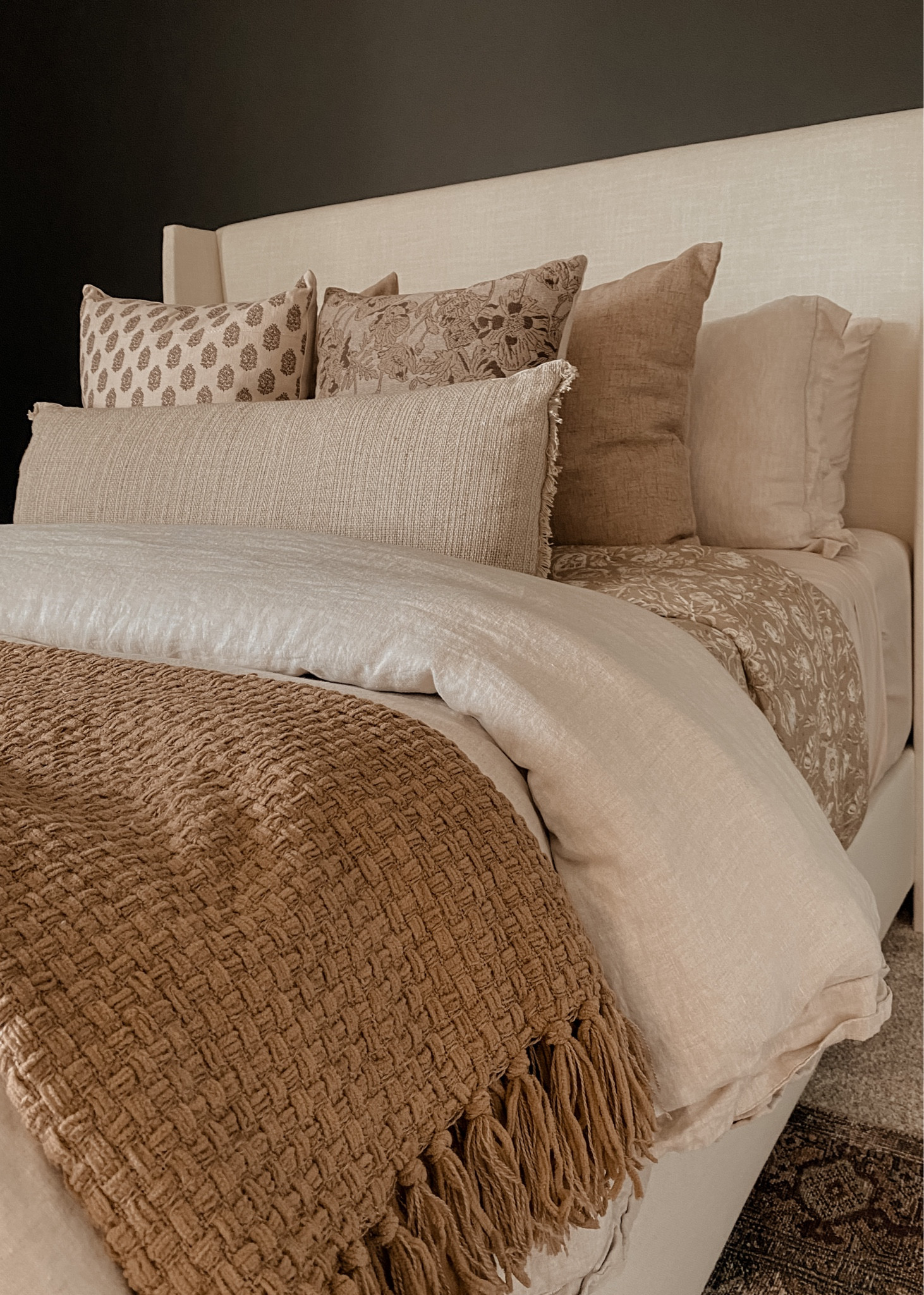 Comfy, “cloud like” designer look bedding😍 

I always recommend playing with different patterns and textures in your bedding! 

My current must have picks for bedding⬇️

•linen duvet comforter❗️I love this Amazon find linen duvet. It is such high quality, soft (not itchy like some linen material) and definitely gives you that cloud like feel! Make sure you always size up on your duvet insert to achieve this look! 
•patterned quilt❗️Snag this stunning flora cotton voile lofty quilt from @Target! This is much thicker than most quilts and gives you that cozy transitional french feel! 
•patterned and textured throw blankets. I love this recent Amazon pillow find from Chris loves Julia! The floral pattern compliments all the other  patterns beautifully. 
#LTKunder100 #LTKunder50

#LTKhome