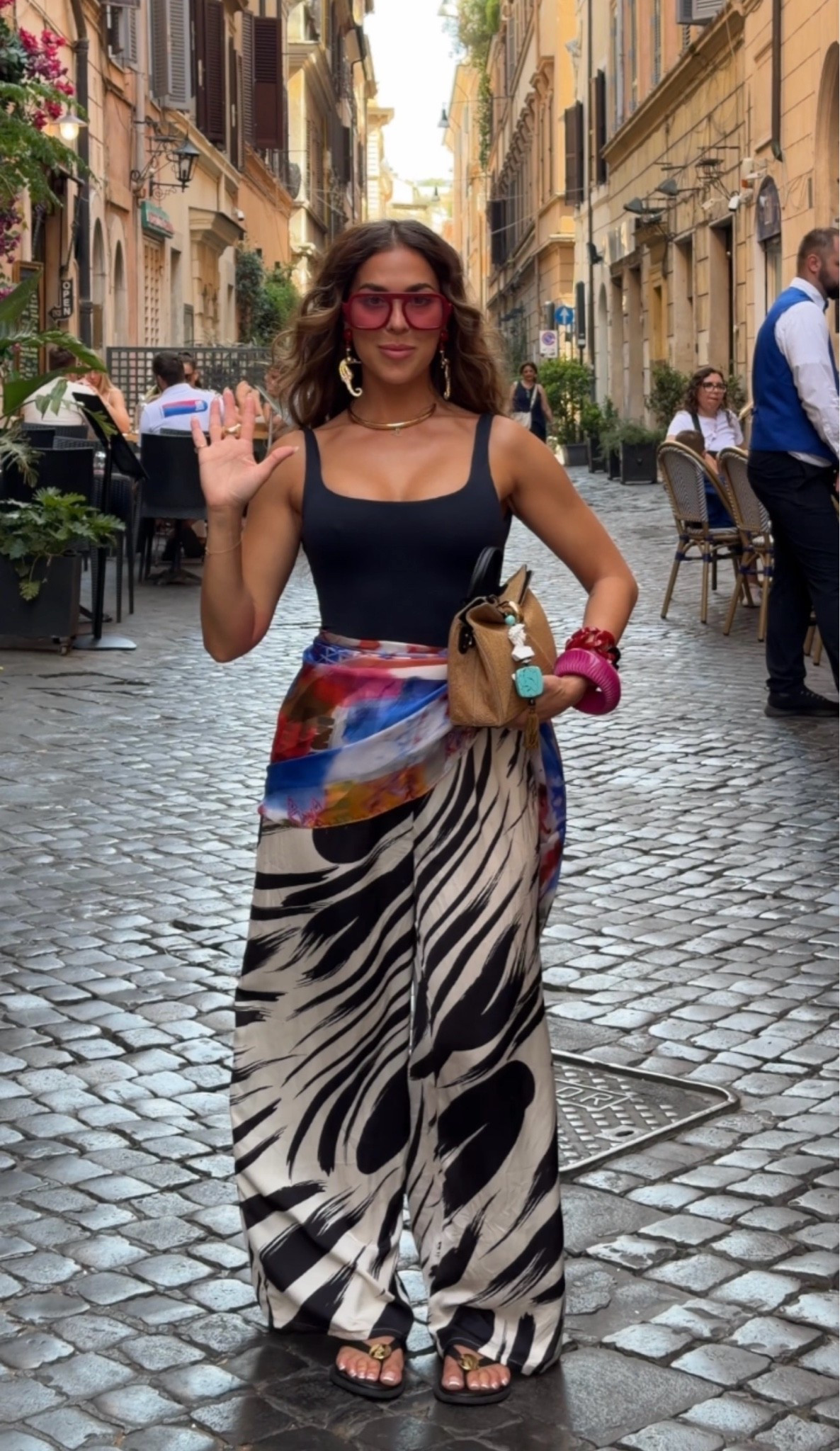 my jewelry is from a Roman boutique called Angela Caputi! The charm on my bag, too. Bag is from Jacquemus

#LTKootd #LTKPetite #LTKTravel