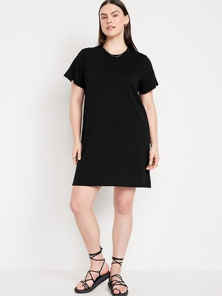 Crew-Neck Mini T-Shirt Dress | Old Navy (US)