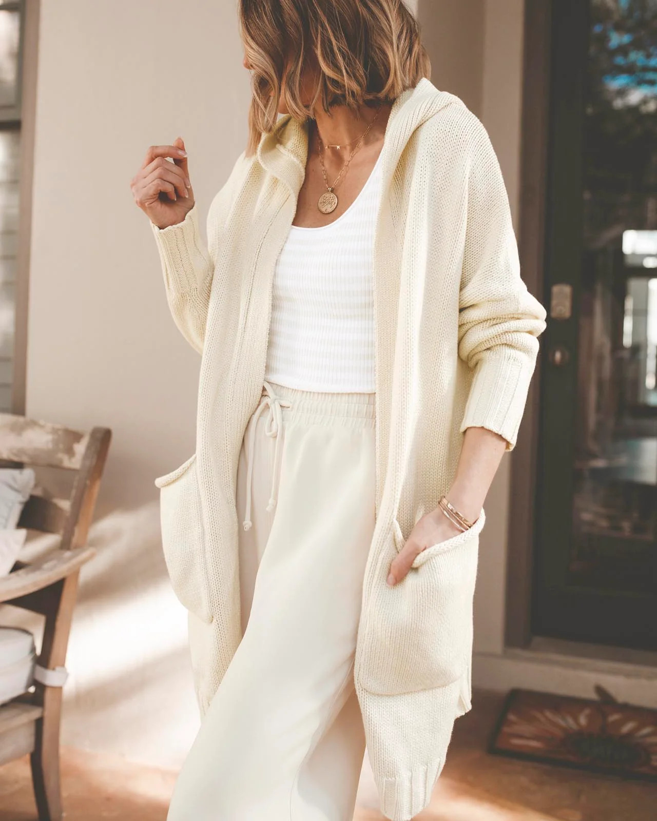 Splendid x @Cellajaneblog Hooded Cardigan | Splendid