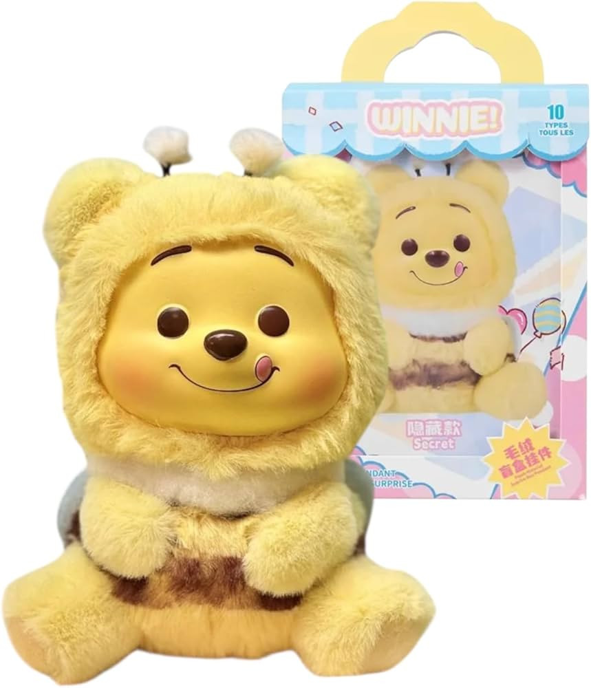MINISO Disney Winnie The Pooh Naughty Party Series Vinyl Plush Collectible, Blind Box Mystery Cha... | Amazon (US)