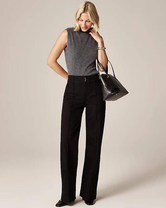 Denim trouser jean with stacked buttons | J. Crew US