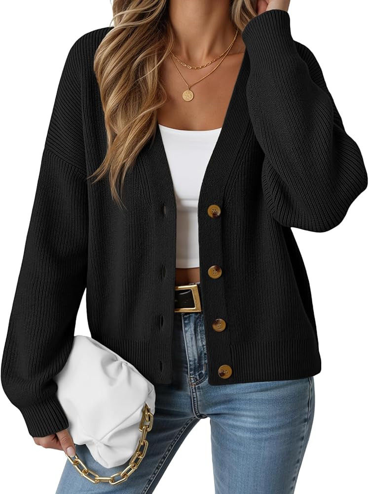 LILLUSORY Cardigan Sweaters for Women 2026 Fall Fashion Oversized Lightweight Sweater | Amazon (US)