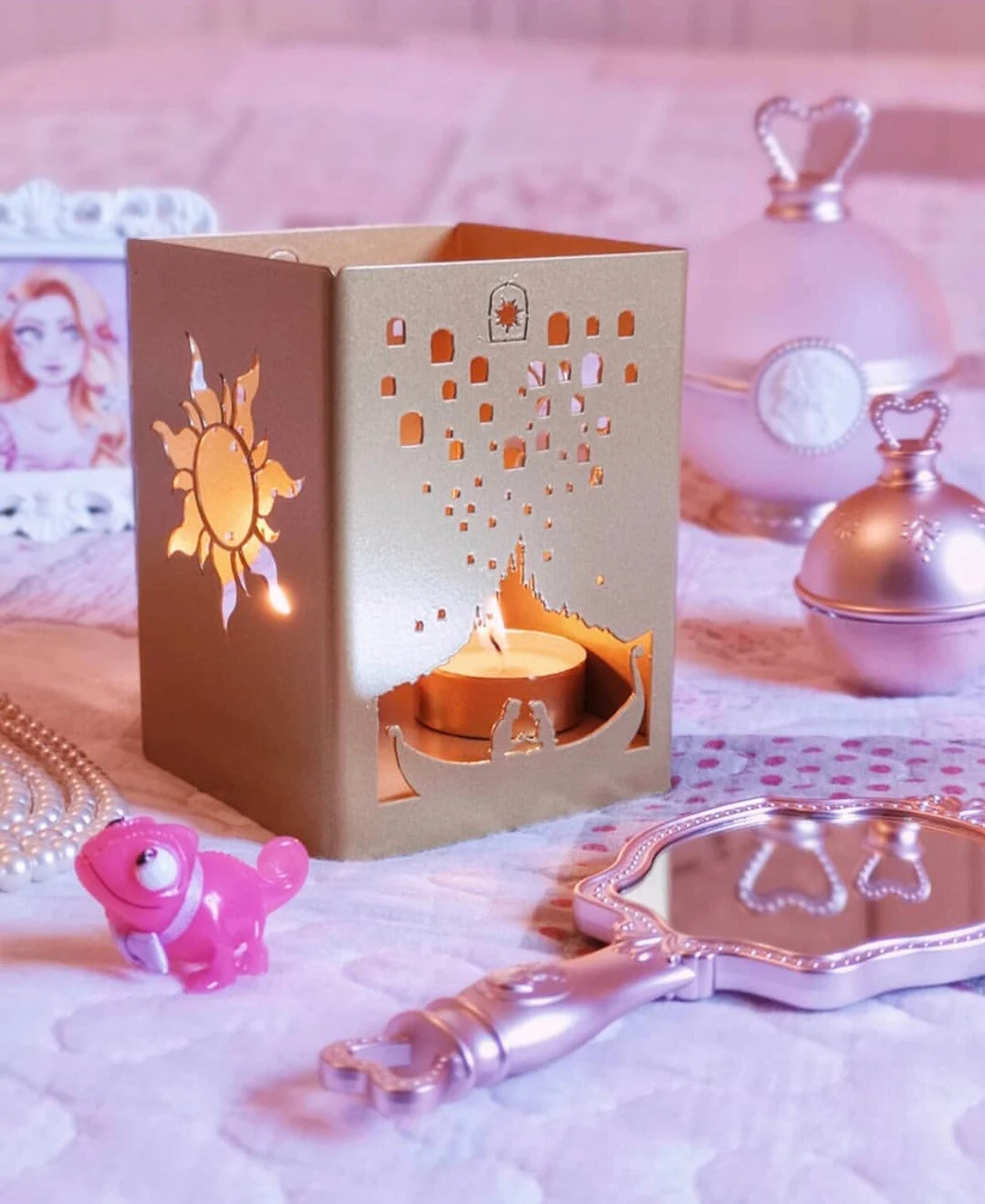 Disney Rapunzel metal candleholder- Lantern, Centerpiece, Home decor, utensil holder, Gift | Etsy (US)