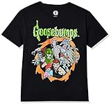 Mad Engine Boys' Big Goosebumps Logo and Characters Glow-in-The-Dark Kids T-Shirt | Amazon (US)