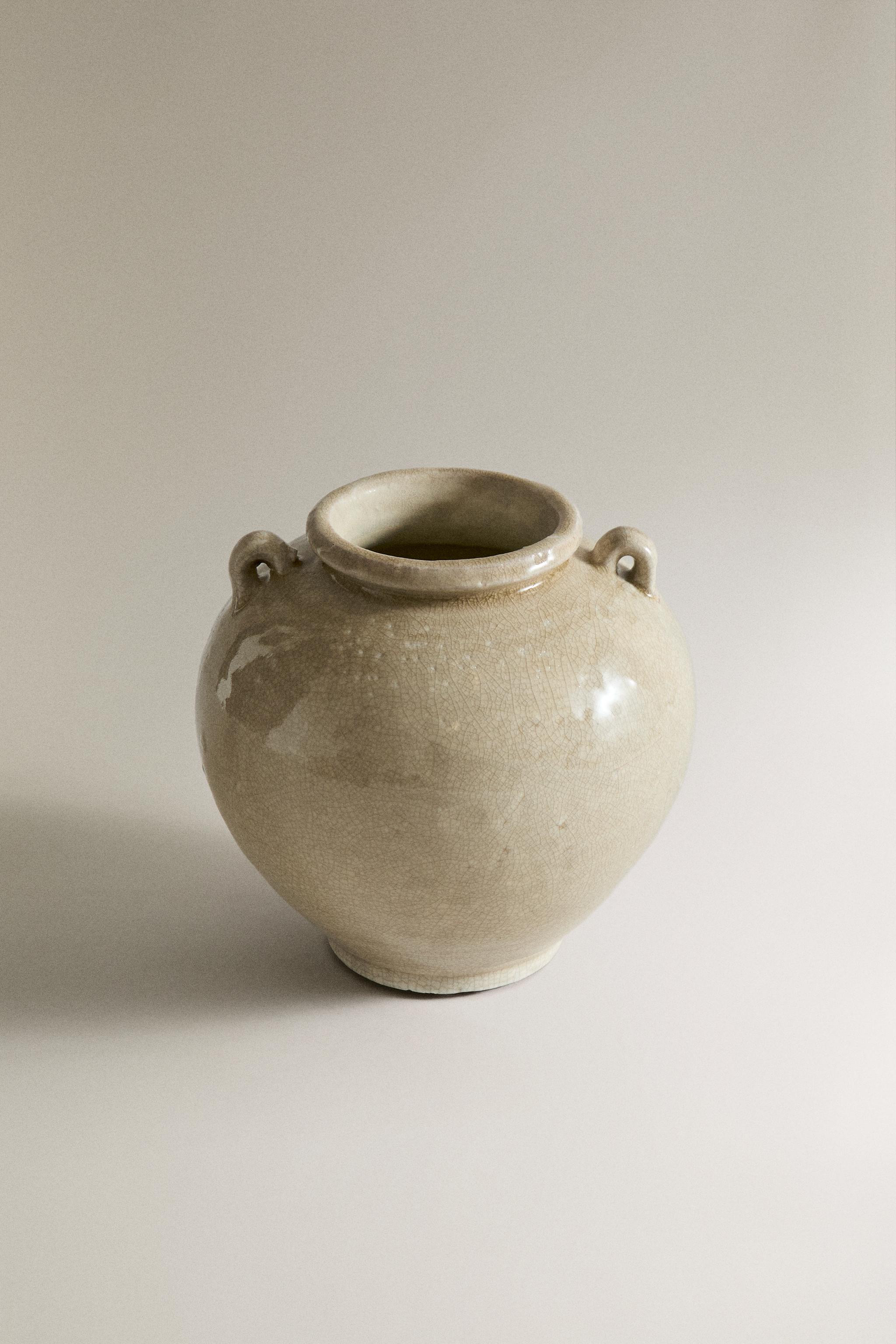 CRACKLED CERAMIC VASE | Zara US