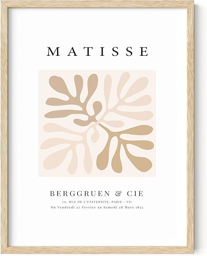 HAUS AND HUES Matisse Prints Framed, Minimalist Wall Art framed, Framed Wall Art Matisse, Matisse... | Amazon (US)