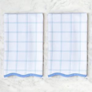 French Blue Windowpane | Weezie Towels