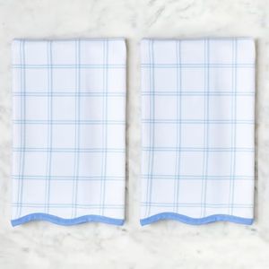 French Blue Windowpane | Weezie Towels