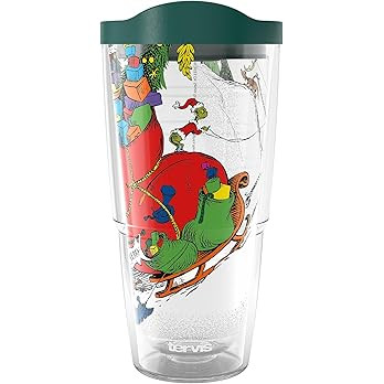 Tervis Dr. Seuss Grinch All Packed Up Made in USA Double Walled Insulated Tumbler Travel Cup Keep... | Amazon (US)