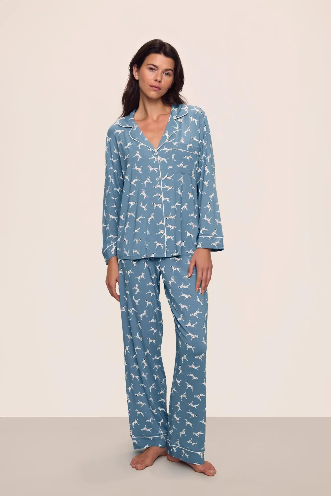 Gisele Printed TENCEL™ Modal Long PJ Set | Eberjey