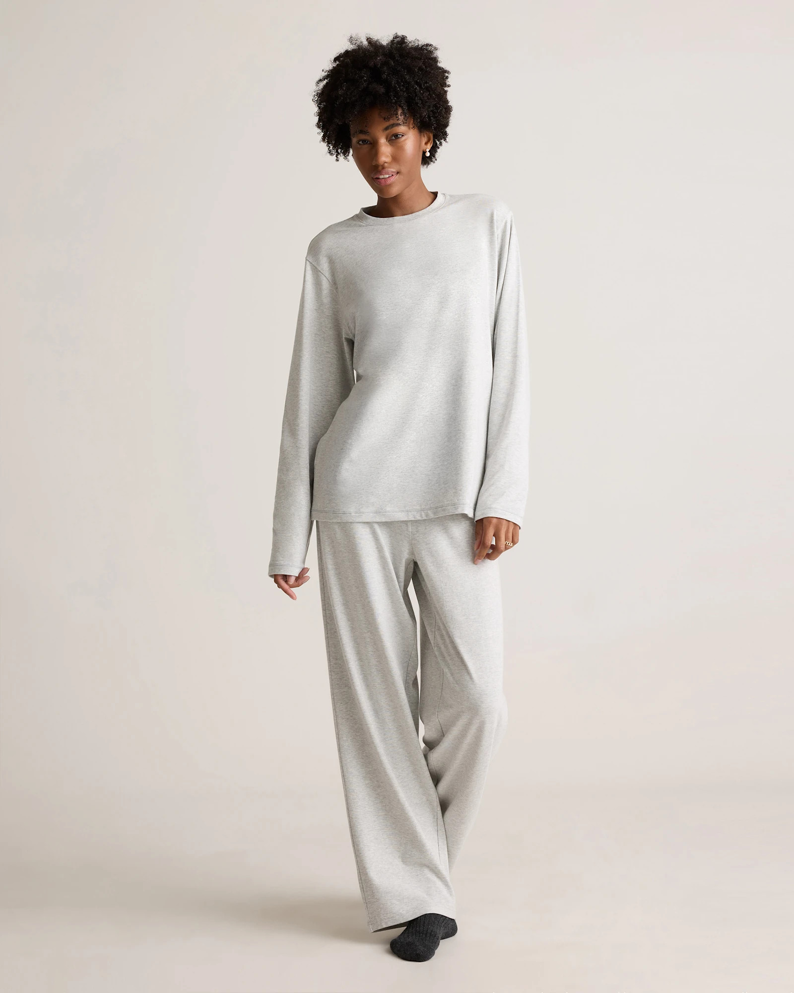 Dream Lounge Oversized Long Sleeve Pajama Set | Quince
