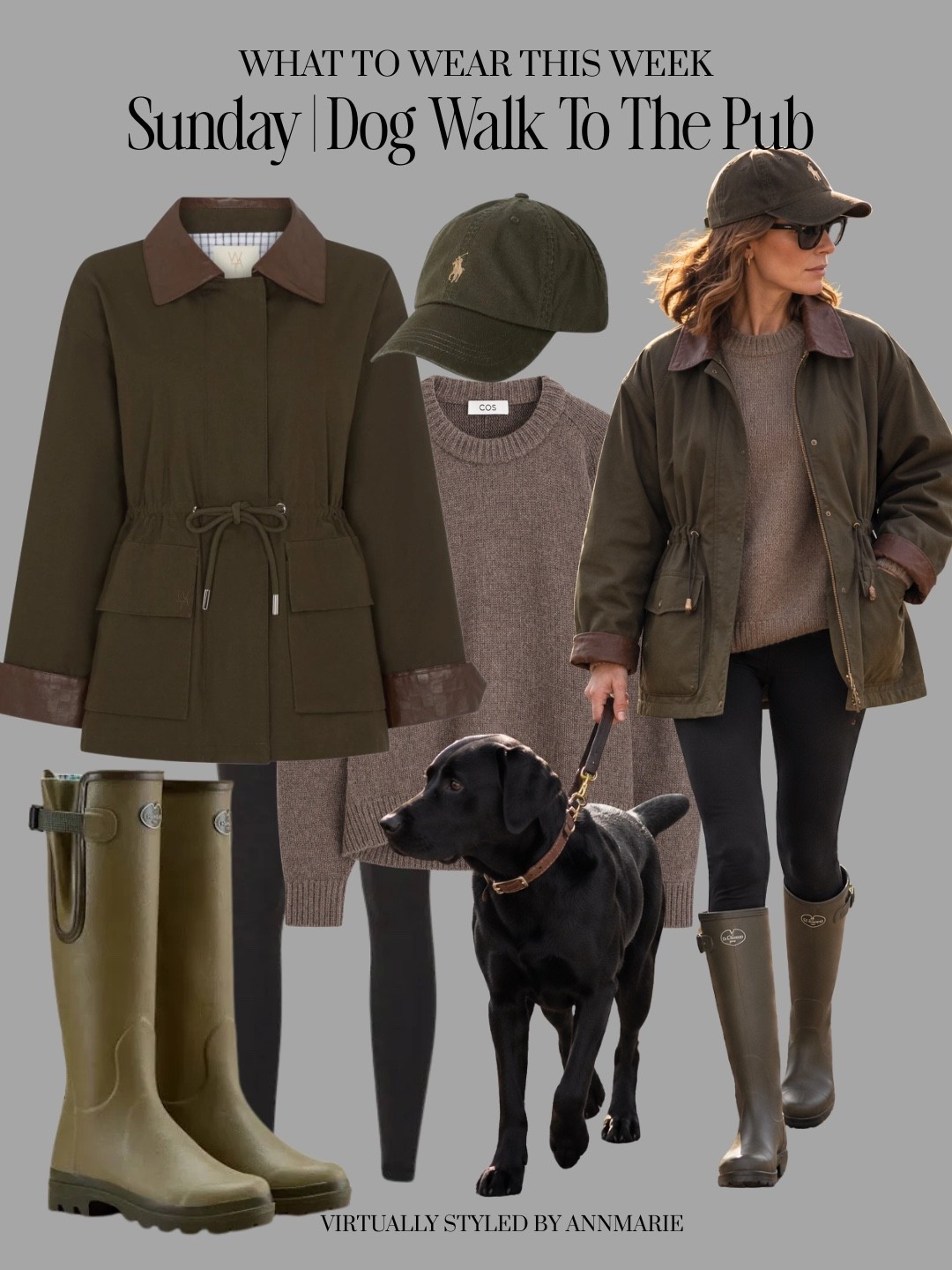 Dog walking outfit