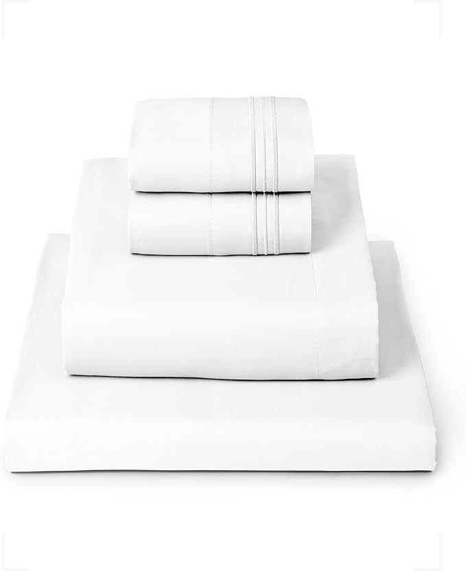 Mellanni King Sheets Set - 4 PC Iconic Collection Bedding - Hotel Luxury, Extra Soft, Cooling Bed... | Amazon (US)