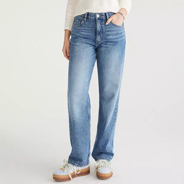 Juniors' SO® High-Rise '90s Straight Jeans | Kohl's