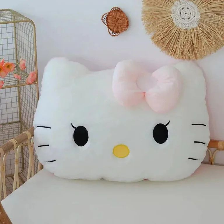Sanrio Hello Kitty Plush Toy Soft Cuddly Pillow Comfortable Back Cushion Sofa Decorative Pillow H... | Walmart (US)