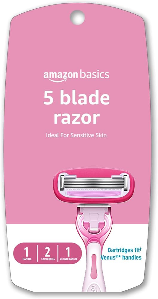 Amazon Basics 5 Blade FITS Razor for Women, Fits Amazon Basics and Venus Handles, Includes 1 FITS... | Amazon (US)