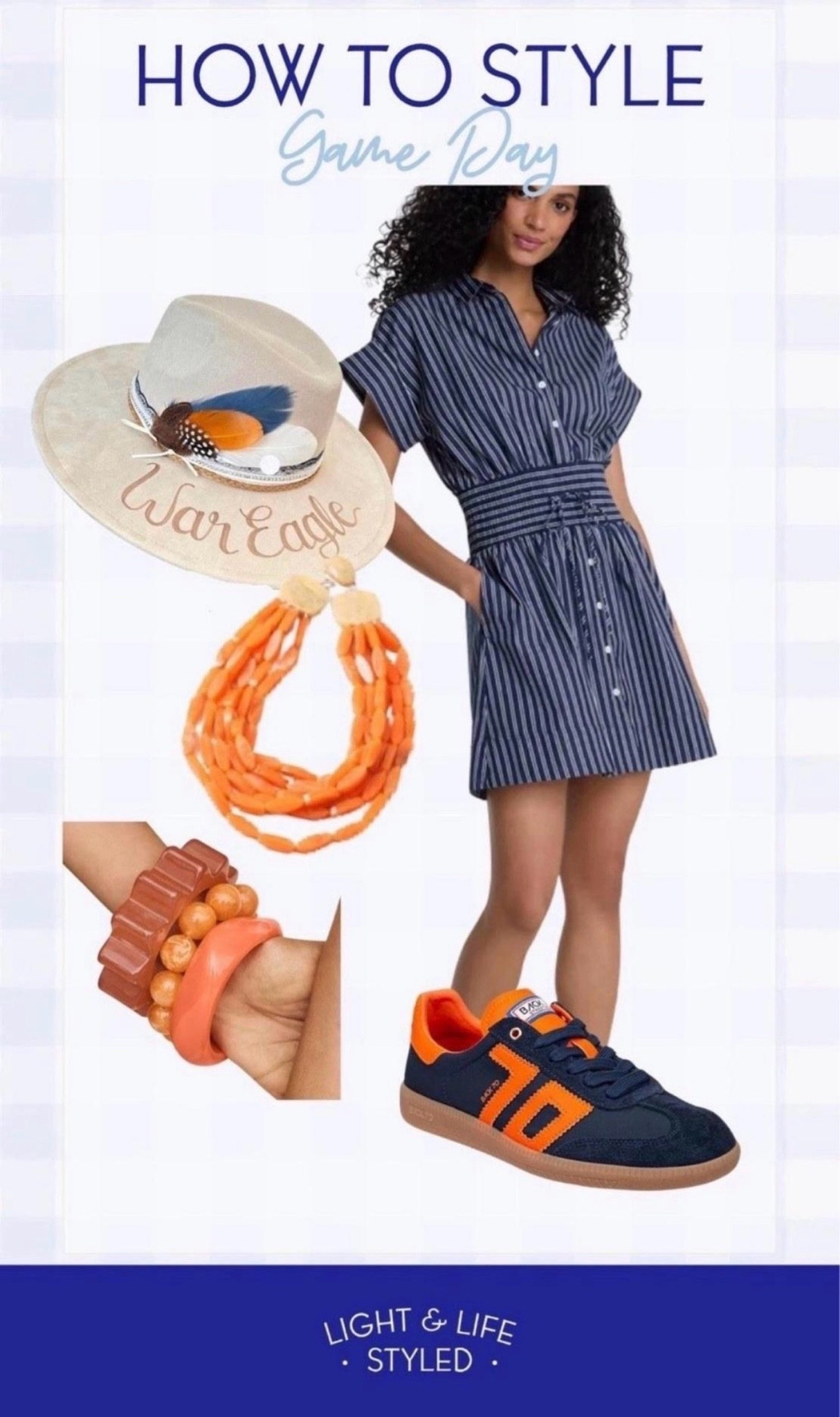 Game day is just around the corner and I hope to bring you more game day look this dress is on sale and it is so cute. Would look perfect with these back 70s shoes and a pop of colored jewelry whether you are Auburn or any other college with Navy this one is so good.