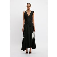 Victoria Beckham Lace Midi Dress In Black 12 | Victoria Beckham UK