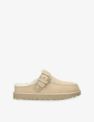 Ugg Womens Beige Goldenstar Evelina Suede Mules Eur 40 / 7 Uk Women | Selfridges