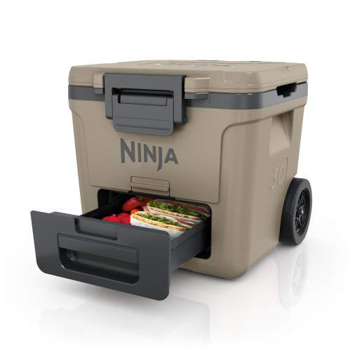 Ninja FrostVault™ 30qt Wheeled Cooler with Dry Zone (Birch Beige) | FB230CS | Ninja Kitchen