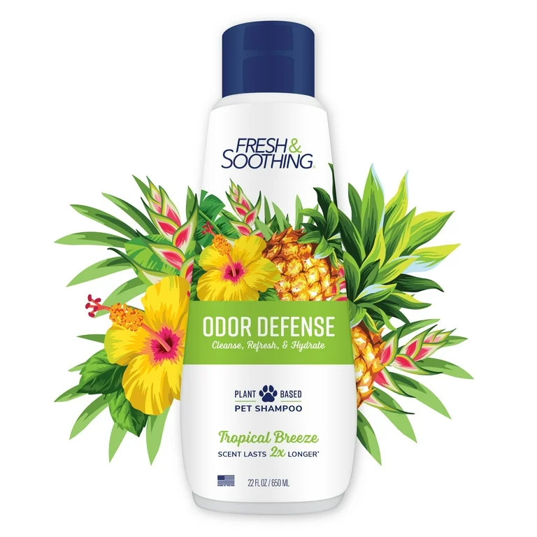 Fresh & Soothing Odor Defense Tropical Breeze Dog Shampoo, 22oz Bottle | Walmart (US)