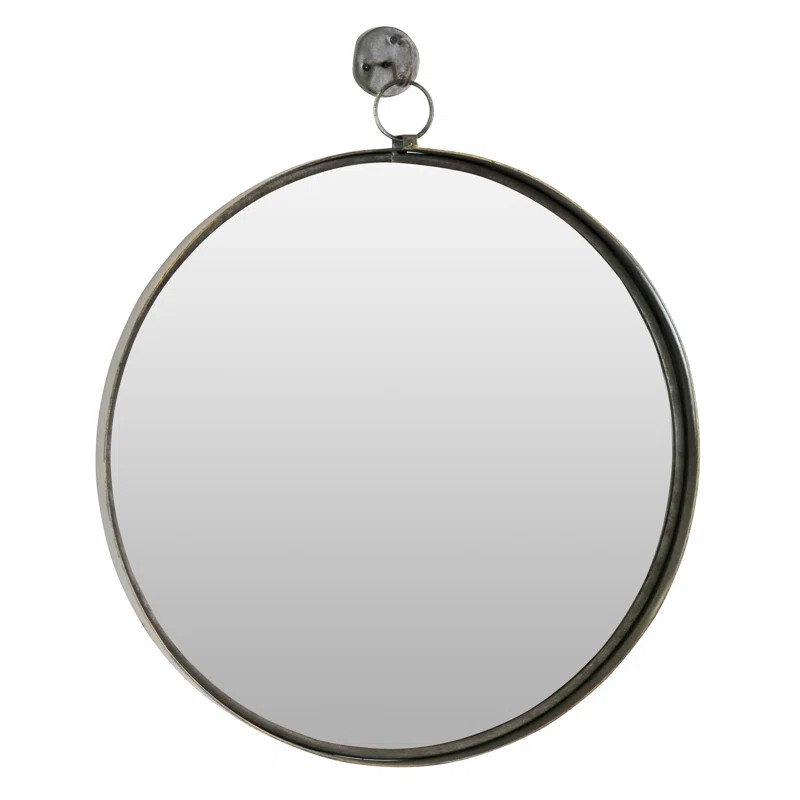 Della Suspended Round Wall Mirror | Wayfair North America