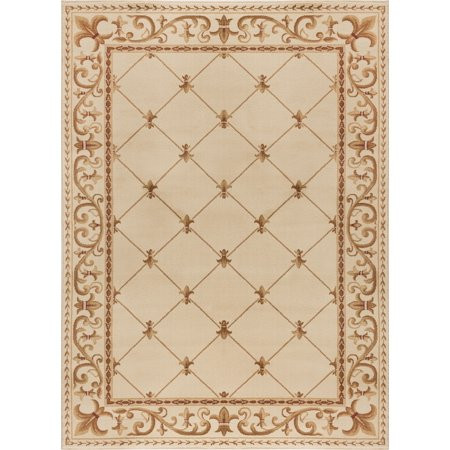 Tayse SNS4881115 Sensation Orleans 10 1/2' X 14 1/2' Traditional Fleur De Lis Rectangular | Walmart (US)