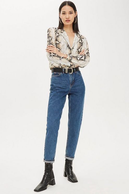 Rich Blue Mom Jeans - Mom Jeans - Clothing | Topshop UK