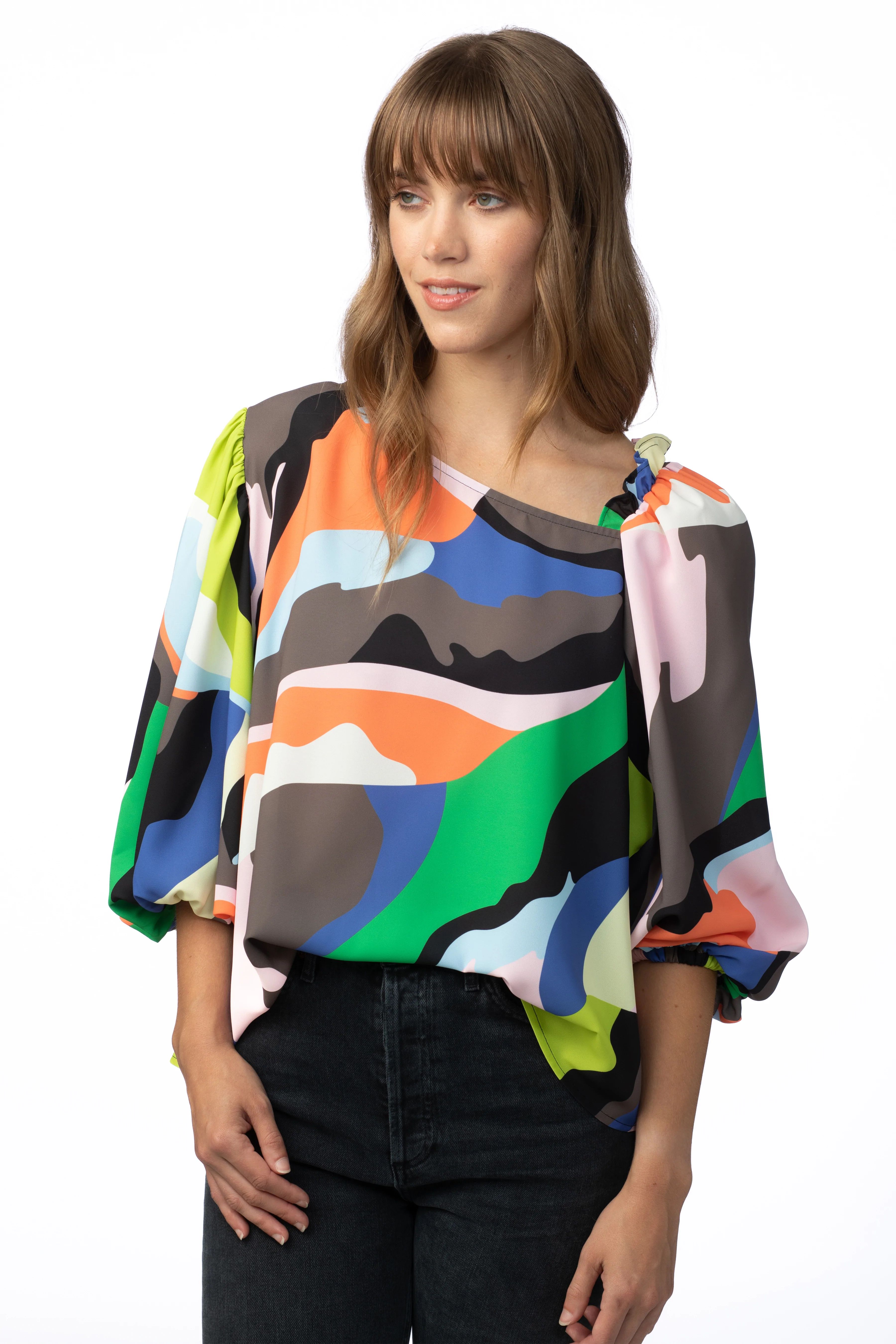 Hollis Top in Dopamine - CROSBY by Mollie Burch | CROSBY by Mollie Burch