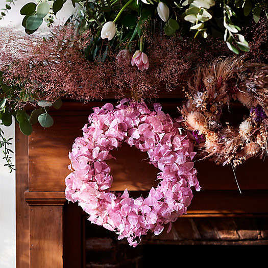 Dried Pink Lunaria Wreath | Terrain