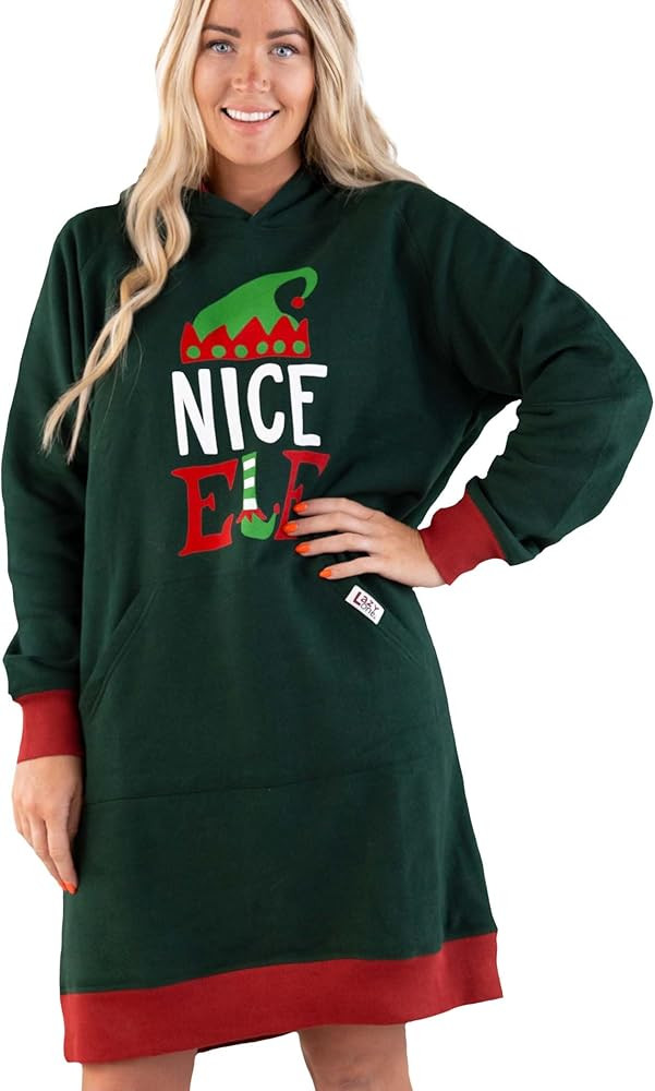 Lazy One Oversized Hoodie Sweatshirt, Comfortable Sleepwear, Sweater Dress For Women | Amazon (US)