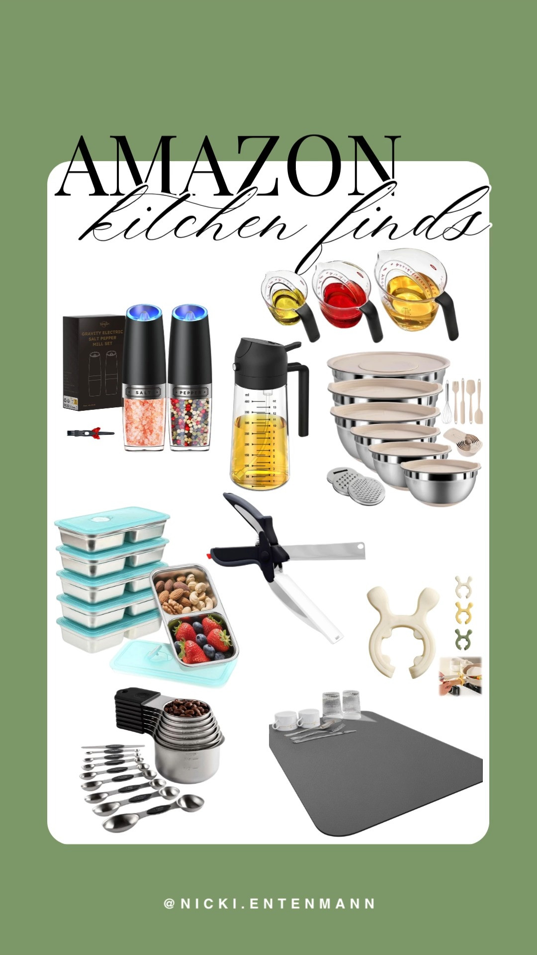 Check out these awesome kitchen finds on Amazon! From storage containers to handy gadgets, these picks will make your cooking and prep easier. 🍳🥕🔪 
#KitchenEssentials #AmazonFinds #CookingGadgets #PrepLife #FoodPrep #KitchenHacks #SnackContainers  

 #LTKfoodie #LTKSaleAlert #LTKTravel