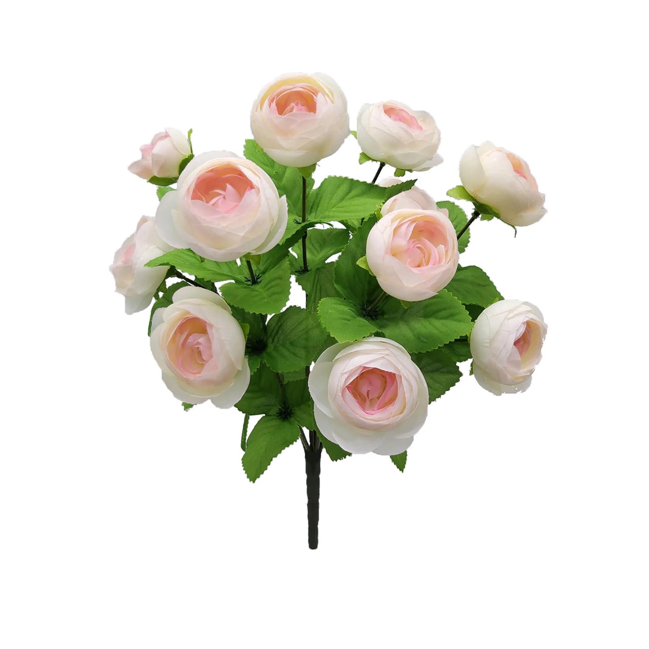 Mainstays Indoor Artificial Flower Ranunculus Bush, Lt Pink Color. Assembled Height 15" | Walmart (US)