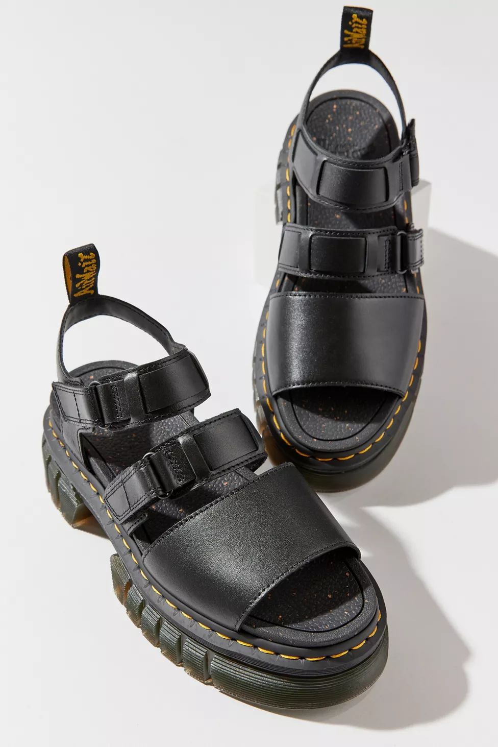 Dr. Martens Ricki Leather 3-Strap Platform Sandal | Urban Outfitters (US and RoW)