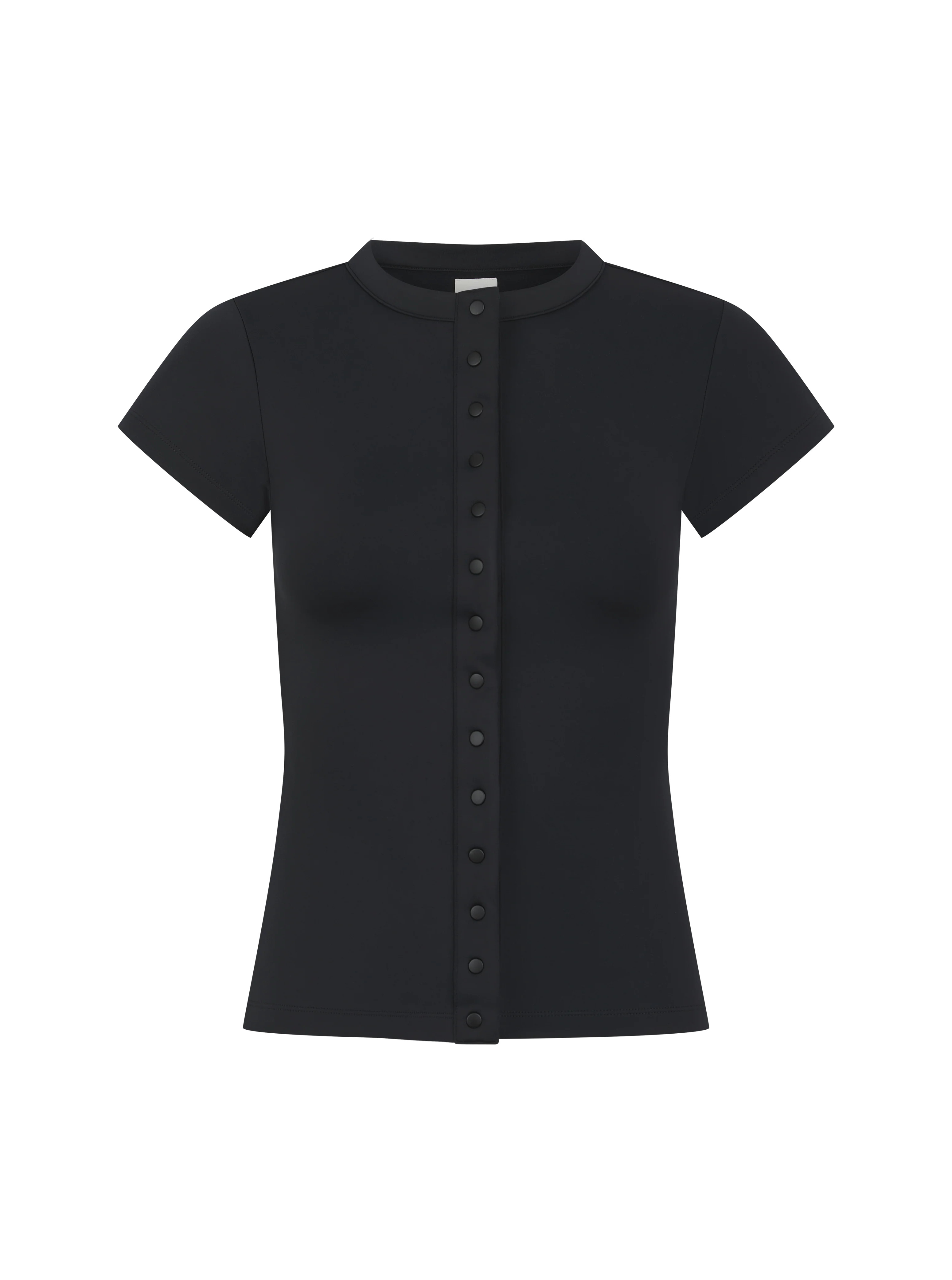 Contour Popper Tee - Black | Maebe