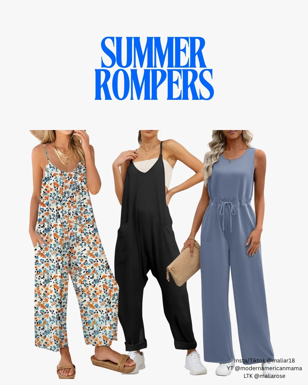 I own 10 of the rompers in the middle 😂 airy and great for pregnant mamas. Size inclusive! I’m 5’11” and they fit!

#LTKmomlife #LTKSeasonal #LTKootd