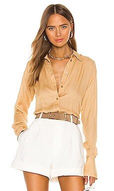 L'Academie The Bastina Top in Bronze from Revolve.com | Revolve Clothing (Global)