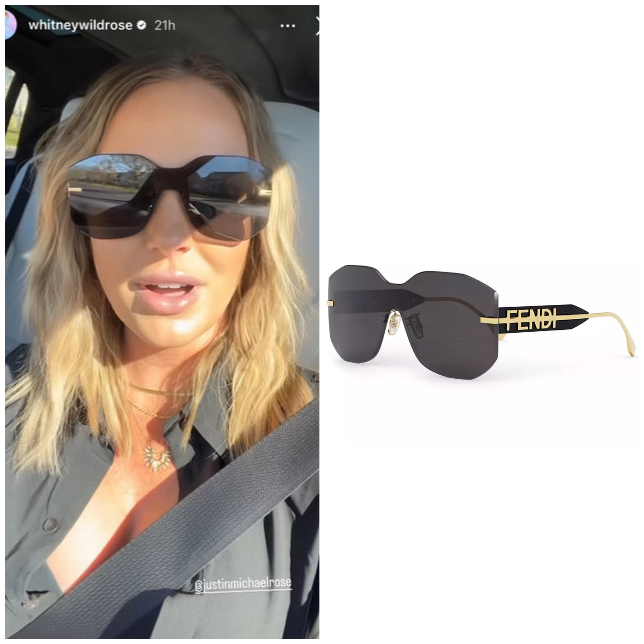 2024 Sunglasses Frames Fendi Ff Shield Sunglasses  display picture 3