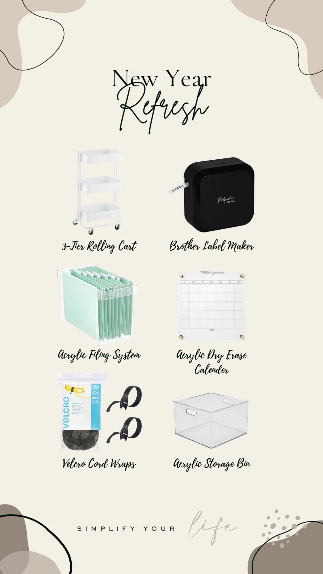 Let’s start the new year off refreshed and organized! Here are some organizational supplies to start the new year off right!✨
#NewYearNewYou #DeclutterYourLife 

#LTKHome #LTKStyleTip #LTKFindsUnder50