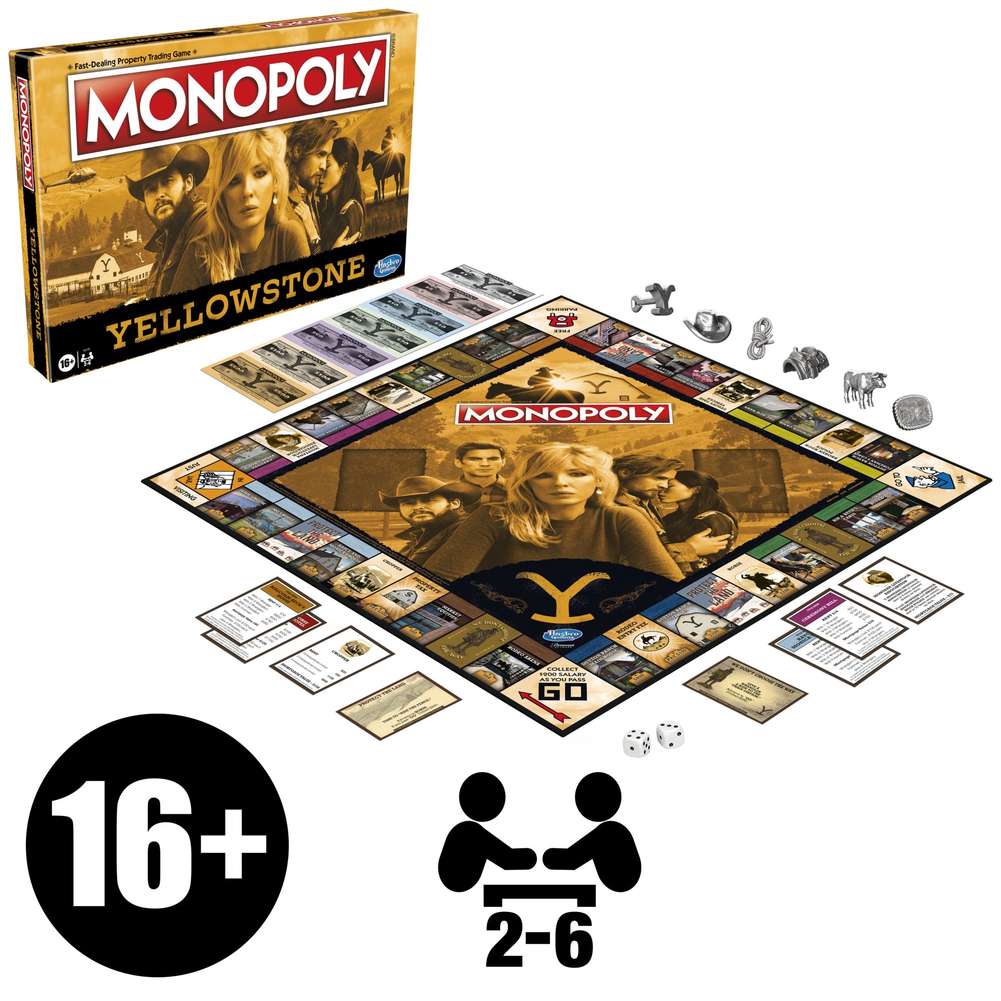 Monopoly: Yellowstone Edition Board Game for Teens and Adults Ages 16 and Up | Walmart (US)