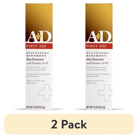 (2 pack) A+D First Aid Ointment Dry Skin Moisturizer + Skin Protectant 1.5 Oz Tube | Walmart (US)