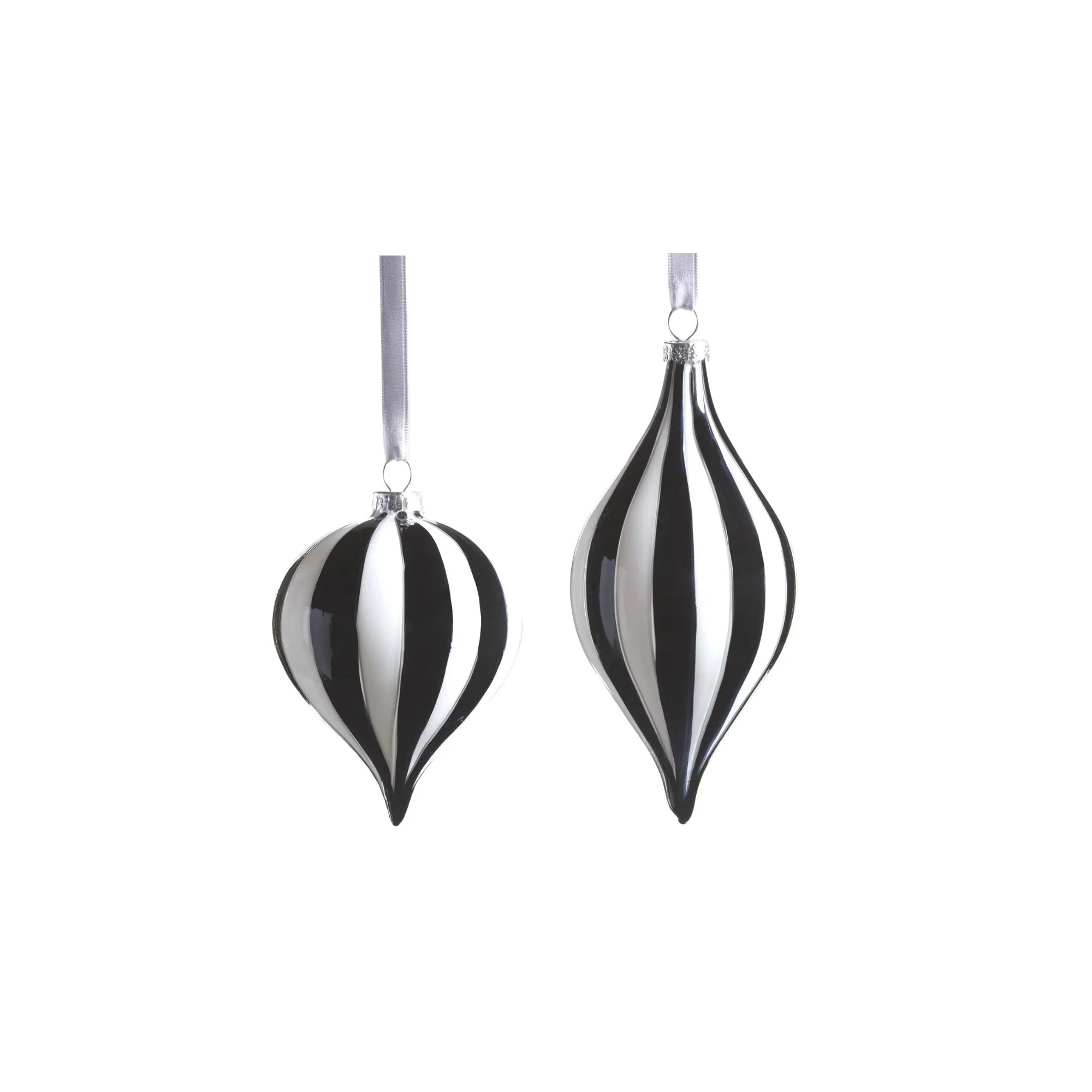 Striped Teardrop Ornaments | Modern Locke