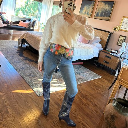 My fave jeans to wear with boots! 

#LTKstyletip #LTKover40