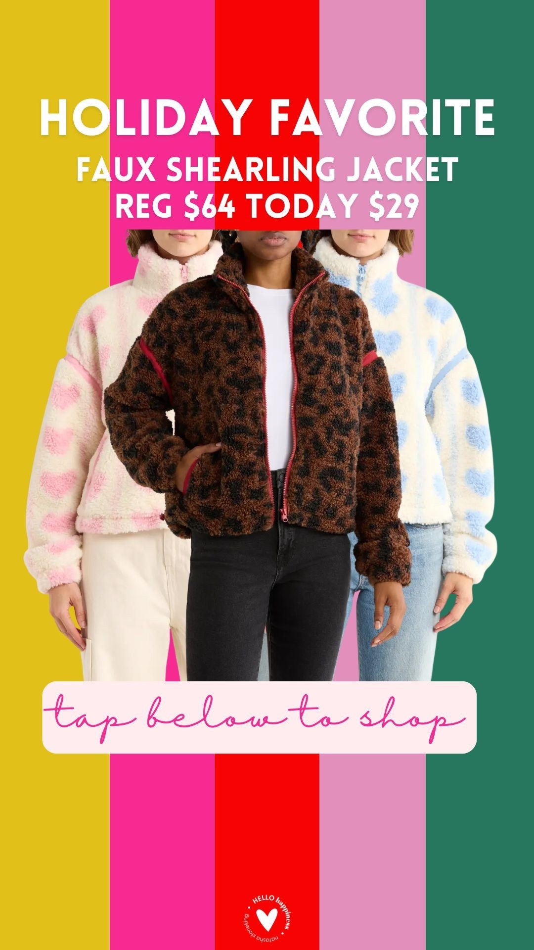 holiday favorite | shearling jacket $29 today 

#LTKSaleAlert #LTKHoliday #LTKSeasonal