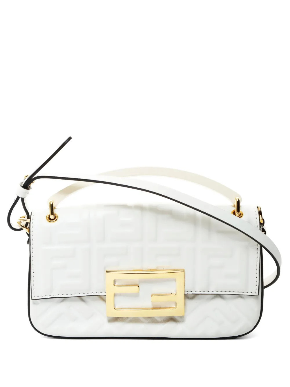 Fendi Pre-Owned 2015 mini Baguette shoulder bag - White | Farfetch Global