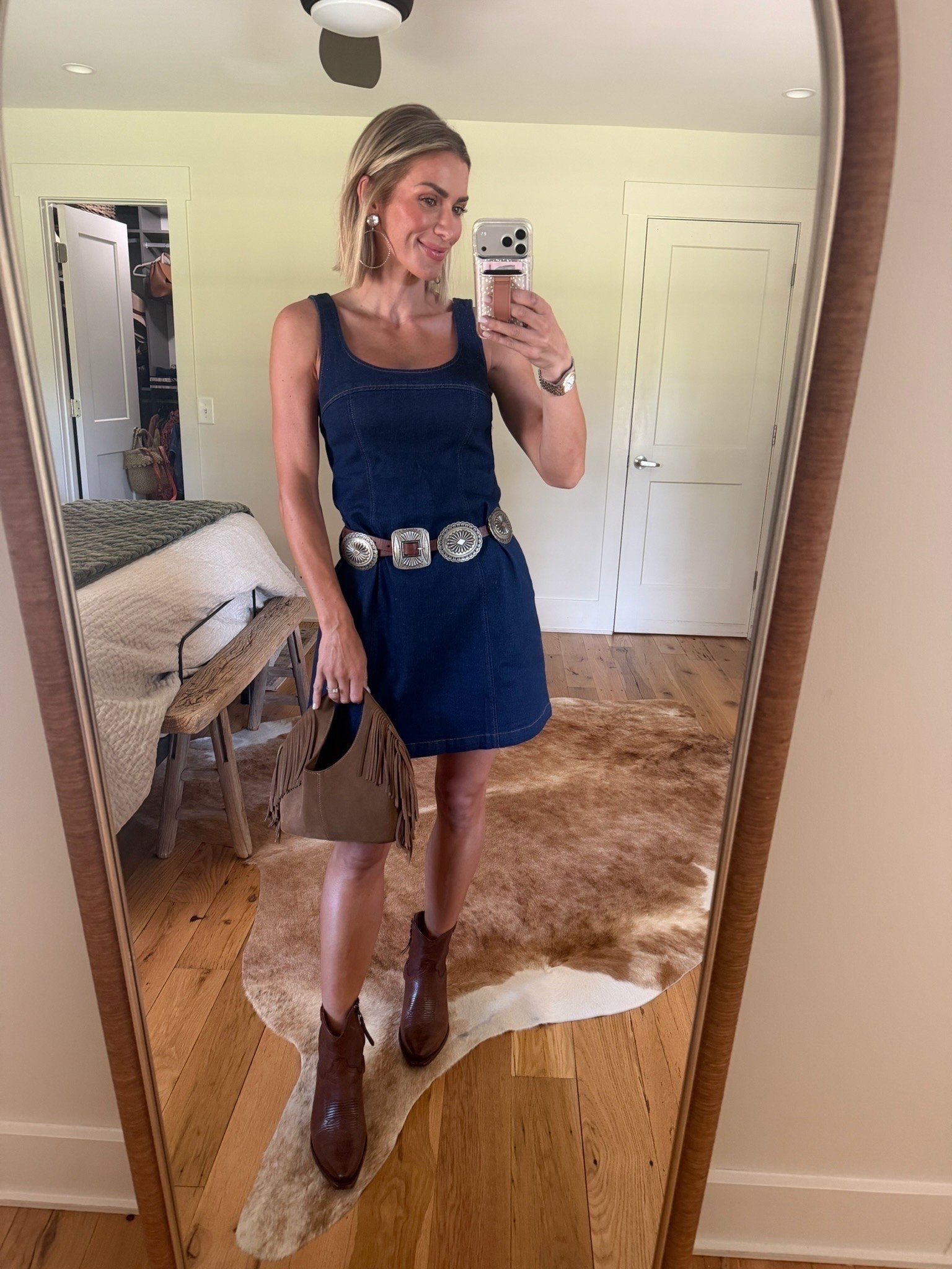 Denim Dress Nashville Date Outfit

#LTKootd