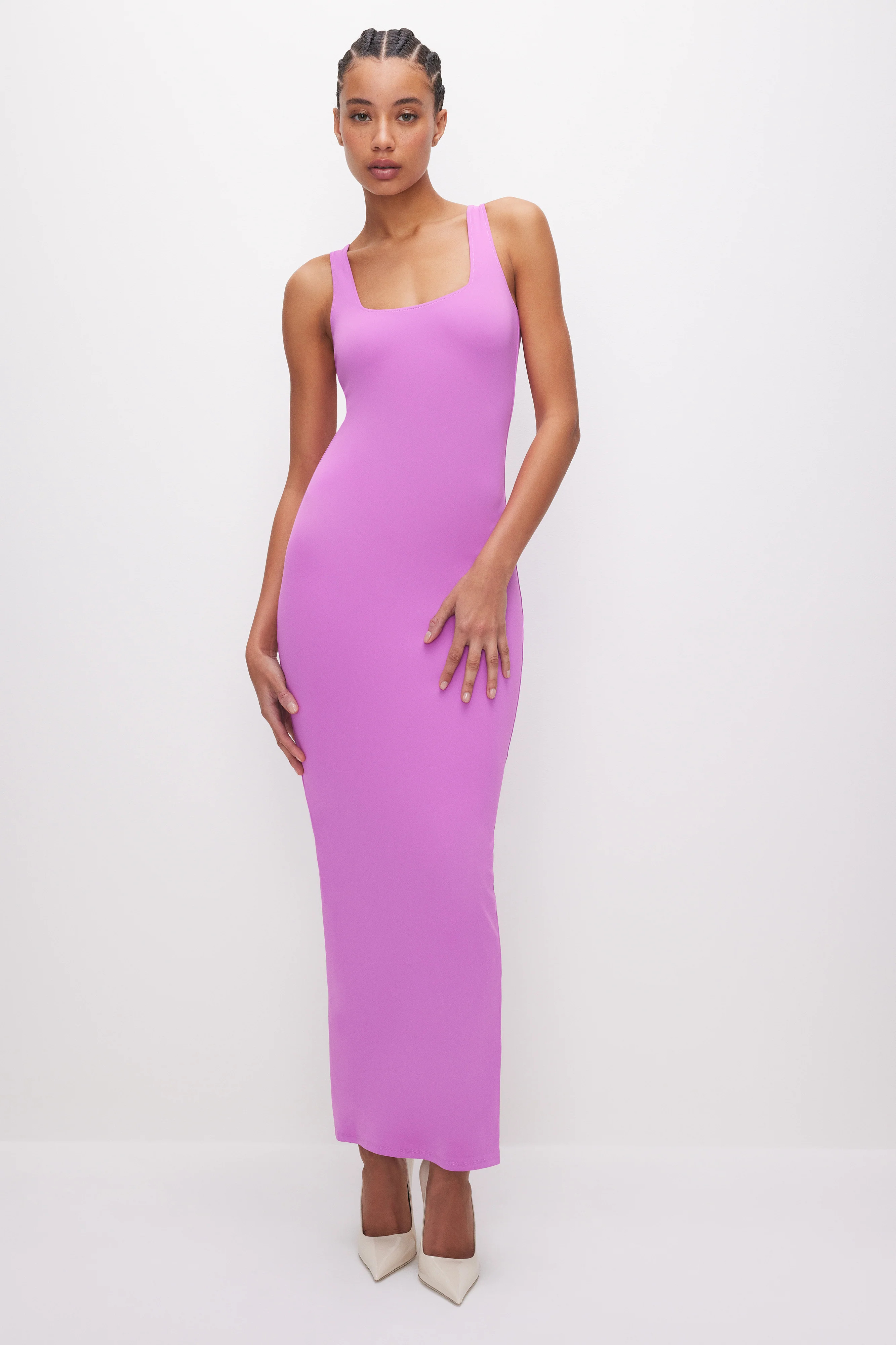 SCUBA MODERN TANK MAXI DRESS | Good American