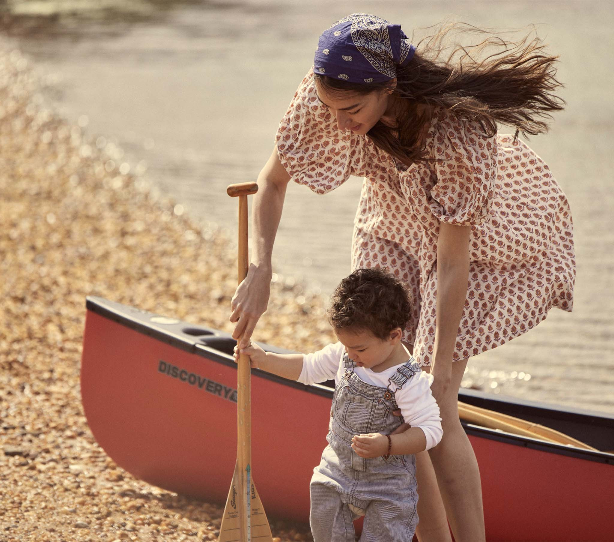 JOSETTE DRESS -- TRAVELER BLOCK PRINT | DOEN